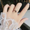 Cluster Rings Daisy Ring For Women Girls Flower Rose Gold Silver Color Titanium Steel Accessories Fashion Jewelry Gift (GR284)