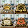 Set di biancheria da letto Tessili per la casa Set copripiumino di lusso con stampa 3D Leone dorato 23 pezzi Federa Set di biancheria da letto per bambini AUEUUKUS Queen e King Size 230908