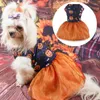 Abbigliamento per cani Abito di Halloween Divertente zucca Pipistrello Abbigliamento per animali Costume Indumento per feste felici Piccole forniture