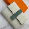 Carteira de designer nova camada superior feminina couro trifold carteira cartão saco zero ultrafino dobrável simplicidade