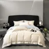 Conjuntos de cama Estilo Simples 100% Algodão Egípcio 600TC Conjunto Full Size Queen King Duvet Cover Bed Sheet Pillow 230907