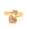 10kt Cz Fine Solid Thai Baht G F Gold Full Heart Rings Bröllopsengagemang Bridal smycken Sten Elegant ringtjocklek251d