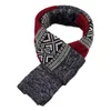 Scarves Winter Men Knitted Scarf Fashion Men's Scarves Warm Neckerchief Face Protection Long Shawl Wool Bufanda Male Accessories 230907