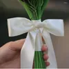 Dekoratif Çiçekler Pembe Serisi Yapışkan Lale Buket Simülasyon Hibrit Çiçek Etkinlik Partisi Düğün Prop Festivali Arkadaş Hediyesi