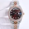 Mens Diamond Watch zegarek 2834 Automatyczny ruch mechaniczny zegarek 40 mm Sapphire Fashion Business Designer 904L Watches Montre Luxe