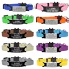 Colares de cachorro Leashes Personalizado ID Tag Cat Collar Bell Gravação Segurança Breakaway Pequeno Cão Nylon Ajustável para Filhote de Cachorro Gatinhos Colar 230908