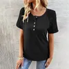 Womens Polos Personality Design Summer Solid Color Fashion Temperament Top