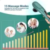 Back Massager Wireless Rechargeable Massage Hammer 15 Modes Infrared Heating Vibration Meridian Health Relieve Fatigue Stiff Shoulders 230907