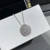 Frauen Luxus Designer Marke Doppel Brief Anhänger Halsketten Kette Vergoldet Crysatl Strass Pullover Newklace für Hochzeit Schmuck Zubehör