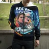 Erkek Hoodies Film Geri Geleceğe Geri 3d Baskı Bahar Zip Up Hoodie Erkek Kadın Moda Uzun Kollu Erkek Kız Serin Sokak Giyim Üstleri