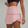 Gonne Lu donna yoga campo da tennis gonna rivale Abbigliamento da palestra a pieghe Abbigliamento da donna firmato Sport all'aria aperta Corsa Fitness Pantaloni da golf Pantaloncini Sport Indietro VitaL230908