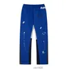 Mens Jeans Dept Calças Sweatpants Salpicado Letras Clássicas Imprimir Homens Mulheres Casal Solto Versátil Calças Casuais Reta A025LYH0