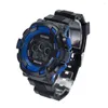 Wristwatches Men'S Multifunctional Display Silicone Electronic Watch Waterproof Children Led Sports Kids Alarm Date Gift