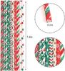 Christmas Decorations 25pcs Paper Straws Snowflake Drinking Straw for Home Xmas Happy Year Noel Party Supply 230907