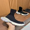 2023-Winter Luxury 3XL Sock Speed Sneakers Shoes Technical Knit Stretch Fabric Runner Sports Breath Rubber Sole Mesh Party Dress Couple Comfort Walking