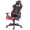 2021 Ankomstmöbler Anpassade svart läder Blue Light Sillas Gamer LED RGB Gaming Chairs PU Office Chair284T