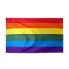 Bannerflaggor 90x150 cm Rainbow Flag Double Line Crim Samma fyrkantiga hushåll Trädgårdsprodukter Drop Delivery Home Festive Party SU DHGARDEN DHZ8T