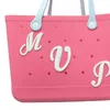 Accessoires voor schoenonderdelen Tasbedels Compatibel met Bogg Insert Decoratieve alfabetletters voor het personaliseren van uw strandtas Rubber L Otcd5