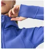 Veste de sport à capuche pour femme, veste de yoga, fermeture éclair complète, décontractée, veste de jogging complète, couleur unie, sweat-shirt de fitness, version épaisse j