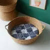 kennels pens Pure Manual Rattan Woven Cat Nest Four Seasons General Dandelion Cool Bed Scratch Board Pet Products 230907