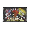 2ème amendement bannière drapeau GOD GUNS GUTS GARDONS LES TROIS usine directe 90x150 pour suspension intérieure et extérieure De281B