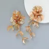 Dangle Earrings Brand Handmade Flowers For Women Fashion Jewelry Exaggerated Evening Dress Statement Accessories