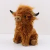 25cm highland vaca escocês highland cowboy brinquedos de pelúcia filme dos desenhos animados e televisão bonecas periféricas para presentes das crianças