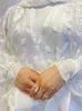 Ethnic Clothing Ramadan White Open Muslim Kimono Abaya Dubai Turkey Islam Arab Jalabiya for Women Cardigan Robe Femme Musulmane Kaftans