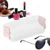 Caixas de armazenamento Caixa de cosméticos Organizador de maquiagem Desktop Make Up Container 2 Tier Skincare Vanity Drawer Tray