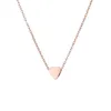 Pendentif Colliers JUJIE 316L Collier de coeur en acier inoxydable pour femmes Chaîne de la Saint-Valentin en gros / goutte