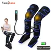 Masseurs de jambes Relaxateur musculaire rechargeable 6 modes Récupération de compression d'air Boot Libération lymphatique Soulager la fatigue des pieds Masseur chauffant 230908