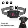 Dog Collars Leashes Kerah anjing Anti menggonggong otomatis pintar layar Digital HD kerah antiair IP67 untuk dapat diisi ulang gonggongan berhenti 230907