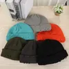 Berets men hip hop harajuku y2k czapki kapelusze rozryte dziury dzianiny na zwykłym jesieni zima miękka bawełniana ciepłe czapki unisex podstawowa czapka