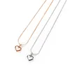 Sweet Shell Love Heart Pendant Necklace Women Luxury Stainless Steel Jewelry Bling For Girlfriends Extension Chain 18inch n1476