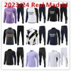 2023/24 New REAL Football Training Set Madrids Adult Kids Sweatshirt Set