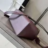 Toppdesignväskor pussel axel handväska lowwe kvinnor vävd handhållen 1: 1 high-end lapptäcke läder geometrisk crossbody väska