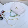 Bolsa feminina de luxo designer crossbody bolsa nova moda bordado bolsa com grande capacidade estilo avançado um ombro corrente quadrada tote