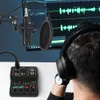 Accessoires de studio d'éclairage Q12 Interface audio Carte son USB Mini mélangeur portable 2 voies sans lecteur pour chanter l'enregistrement sur ordinateur débutant 230908