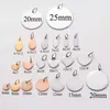 50Pcs Lot Stainless Steel Blank Stamping Tags For Custom Charms DIY For Necklace Jewelry Makings Whol 211014241J