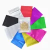 Colorful Aluminum Foil Zip lock Food Storage Bag Matte Clear Zip Lock Package Bag Clear Plastic Food Bag with Zipper Mylar Bags 10273p