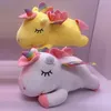 Wholesale cute rainbow horse plush toys Children's game playmate Holiday gift doll machine prizes