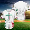 Мужские повседневные рубашки World Baseball Mexico 3D Print Mesh Fiber Jersey для мужчин Футболка Топы Футболка Мужская уличная одежда Спортивные костюмы с короткими рукавами 230907