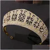 Gioielli per capelli Barocco Sier Colore Cristallo Regina Grande Corona Tiara nuziale Donne Spettacolo di bellezza Diadem Accessori 220831 Consegna goccia Hai Dhl7G