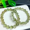 Bracelet Tourmaline Naturelle Rutilé Quartz Bracelet Guérison Mode Reiki Cristal Homme Femme Fengshui Bijoux Cadeau D'anniversaire 1 pcs 8/10 MM