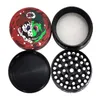 30pcs Rick Zinc Alloy Grinder 50mm 연기 액세스 로이 허브 생 담배 갈기 4 레이어 허브 크러셔 화려한 연조제 공장 가격 봉