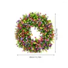 Decorative Flowers Colorful Spring Wreath Artificial Plant Garland Hawaii Party For Home Decoration Ornament