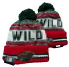 2023 Błękitne kurtki hokeja czapka północnoamerykańska Patch Patch Winter Wool Sport Knit Hat Caps A0