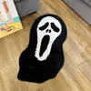 Mattor Karpet Muka Hantu Halloween Lakea Bertema Takut Dan Warna Warna Hitam Putih Stiker Seni Rumbai Pria Pembunuh till Kamar Tidur Lempar Jeritan 230907