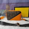 Tasarımcı kamera çantaları omuz çanta moda markası çift harfli baskı sıradan crossbody çanta erkek ve kadın deri kontrast küçük sırt çantası