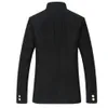 New Tang 2020 Men Black Slim Tunic Jacket Single Single Breadted Blazer اليابانية الزي الرسمي Gakuran College Coat256f